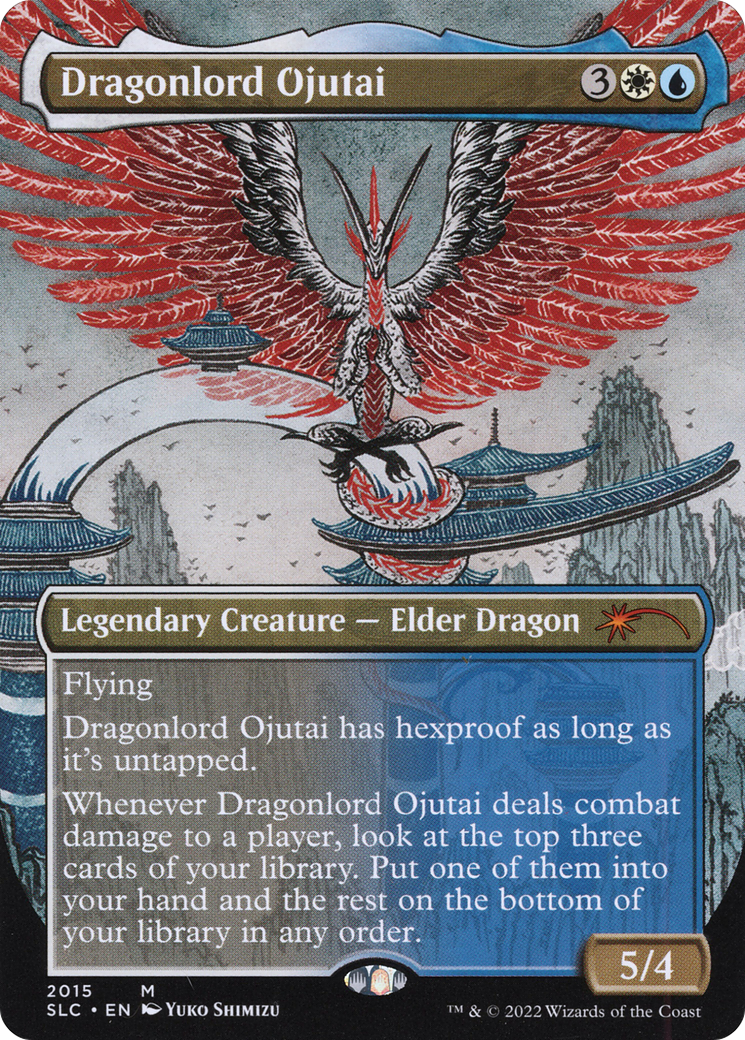 Dragonlord Ojutai (SLC-2015) - Secret Lair 30th Anniversary Countdown Kit (Borderless) - Premium MTG Single from Wizards of the Coast - Just $1.86! Shop now at Game Crave Tournament Store