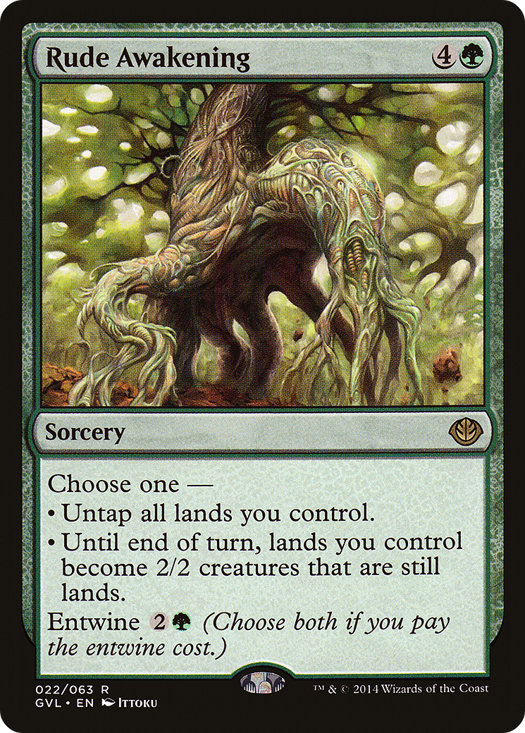 Rude Awakening (GVL-022) - Duel Decks Anthology: Garruk vs. Liliana - Premium MTG Single from Wizards of the Coast - Just $0.26! Shop now at Game Crave Tournament Store