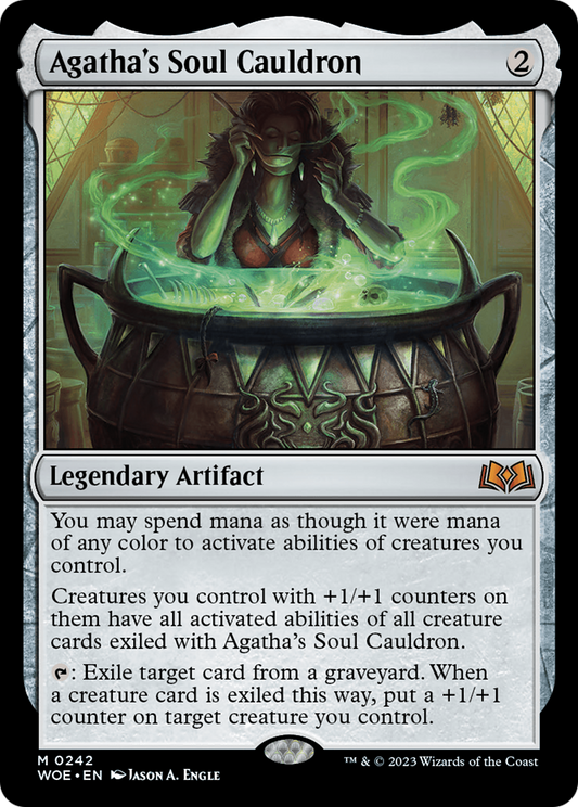 Agatha's Soul Cauldron (WOE-242) - Wilds of Eldraine Foil - Premium MTG Single from Wizards of the Coast - Just $8.75! Shop now at Game Crave Tournament Store