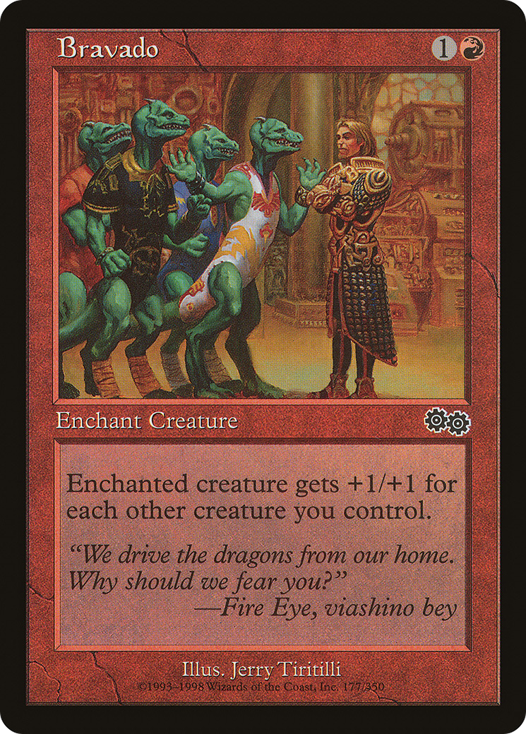 Bravado (USG-177) - Urza's Saga - Premium MTG Single from Wizards of the Coast - Just $0.08! Shop now at Game Crave Tournament Store