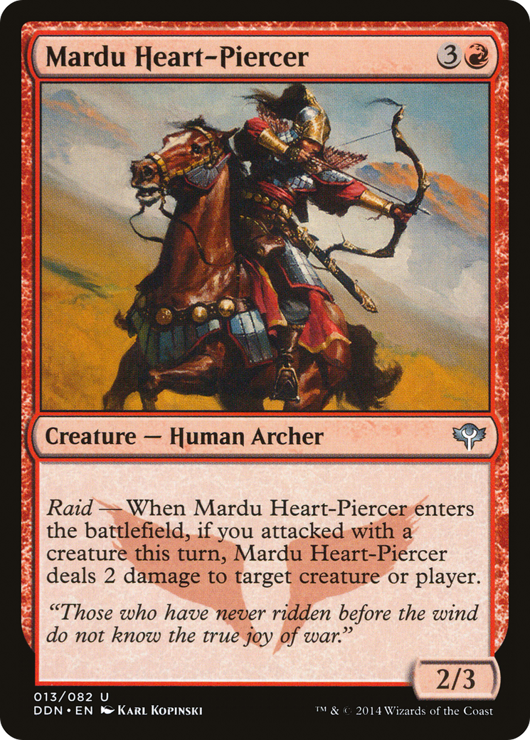 Mardu Heart-Piercer (DDN-013) - Duel Decks: Speed vs. Cunning - Premium MTG Single from Wizards of the Coast - Just $0.08! Shop now at Game Crave Tournament Store