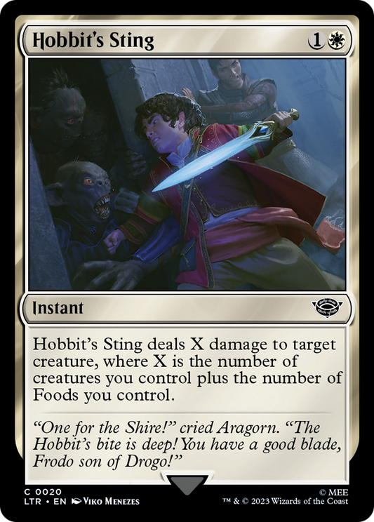 Hobbit's Sting (LTR-020) - The Lord of the Rings: Tales of Middle-earth - Premium MTG Single from Wizards of the Coast - Just $0.08! Shop now at Game Crave Tournament Store