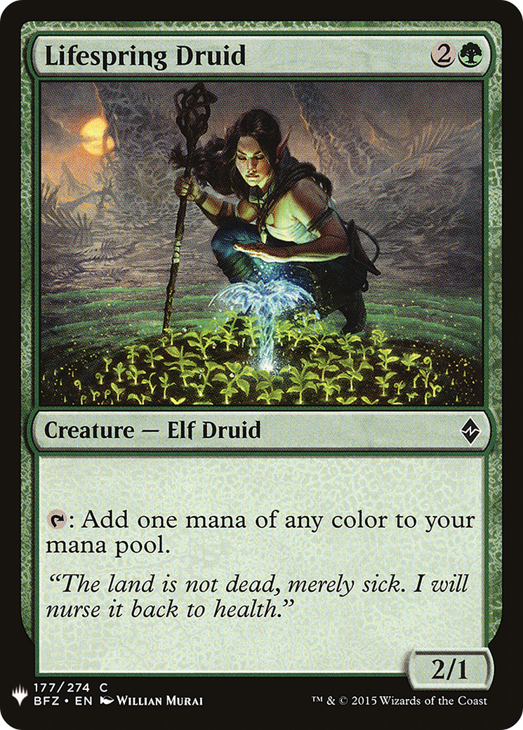 Lifespring Druid (MB1-1260) - Mystery Booster - Premium MTG Single from Wizards of the Coast - Just $0.08! Shop now at Game Crave Tournament Store
