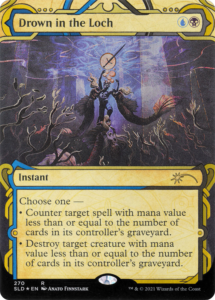 Drown in the Loch (SLD-270) - Secret Lair Drop: (Showcase) Foil - Premium MTG Single from Wizards of the Coast - Just $1.68! Shop now at Game Crave Tournament Store