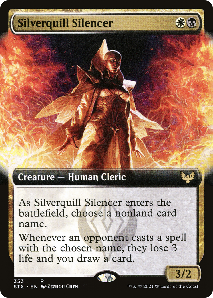 Silverquill Silencer (STX-353) - Strixhaven: School of Mages: (Extended Art) - Premium MTG Single from Wizards of the Coast - Just $0.08! Shop now at Game Crave Tournament Store