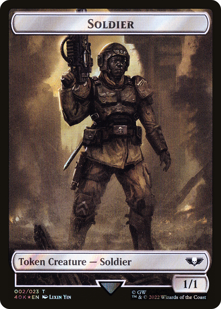 Soldier (T40K-02★) - Warhammer 40,000 Tokens Foil - Premium MTG Single from Wizards of the Coast - Just $0! Shop now at Game Crave Tournament Store