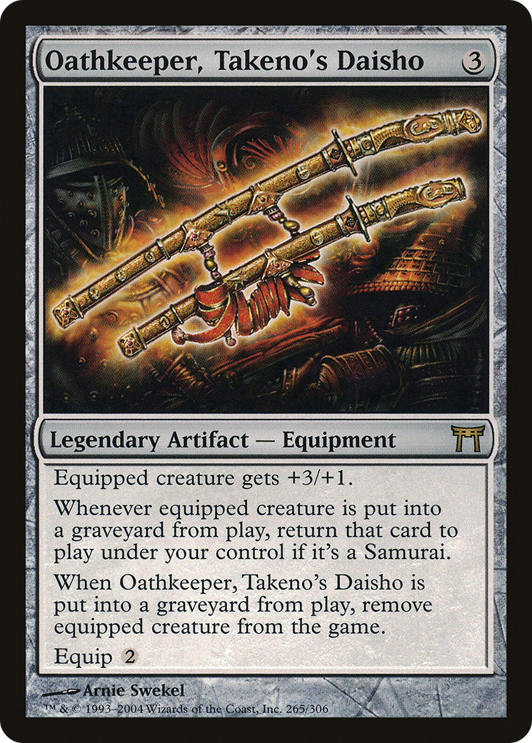 Oathkeeper, Takeno's Daisho (CHK-265) - Champions of Kamigawa Foil - Premium MTG Single from Wizards of the Coast - Just $6.51! Shop now at Game Crave Tournament Store