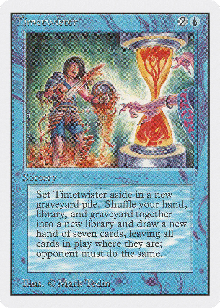 Timetwister (2ED-085) - Unlimited Edition - Premium MTG Single from Wizards of the Coast - Just $840! Shop now at Game Crave Tournament Store