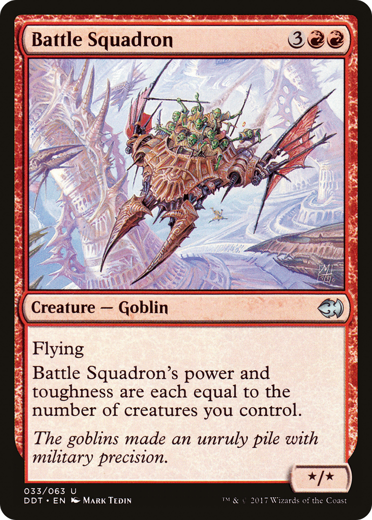 Battle Squadron (DDT-033) - Duel Decks: Merfolk vs. Goblins - Premium MTG Single from Wizards of the Coast - Just $0.09! Shop now at Game Crave Tournament Store
