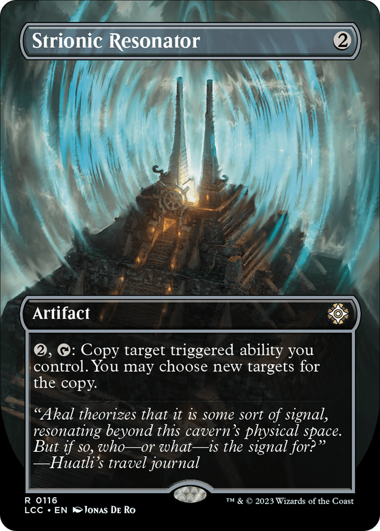 Strionic Resonator (LCC-116) - The Lost Caverns of Ixalan Commander (Borderless) Foil - Premium MTG Single from Wizards of the Coast - Just $5.80! Shop now at Game Crave Tournament Store