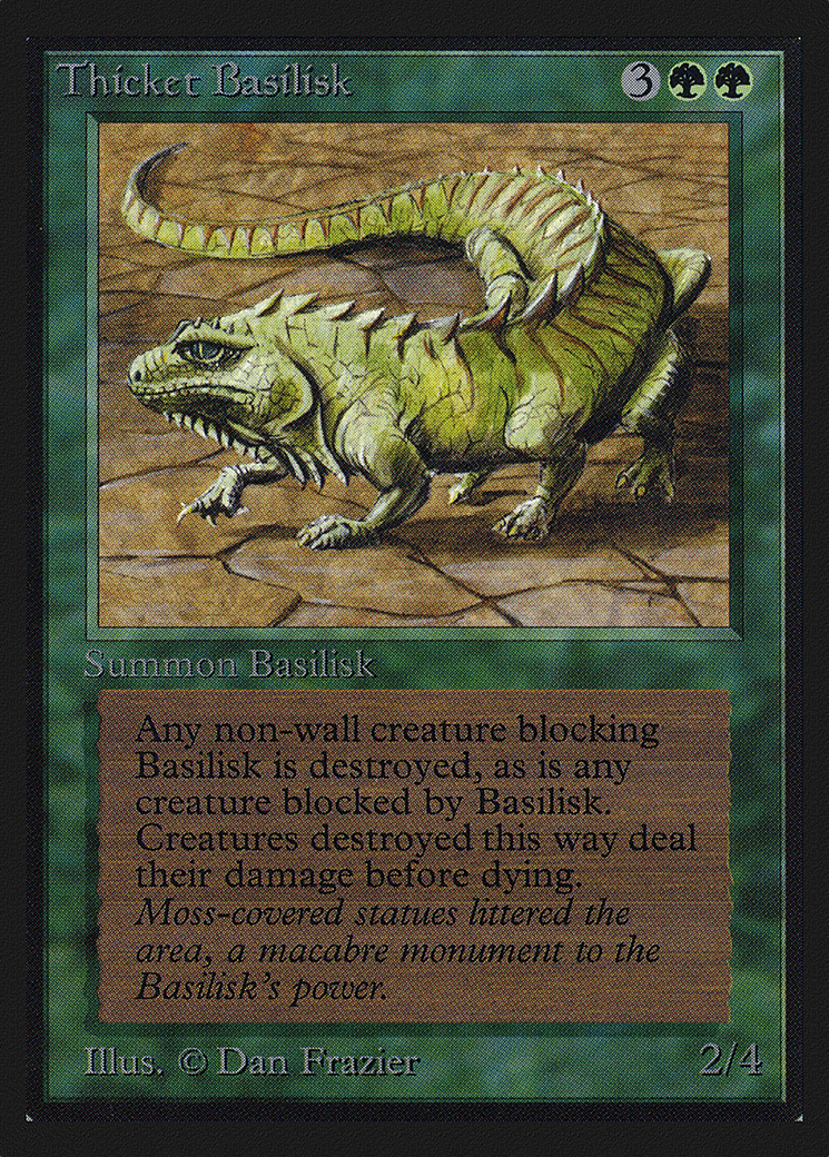 Thicket Basilisk (CED-219) - Collectors' Edition - Premium MTG Single from Wizards of the Coast - Just $1.81! Shop now at Game Crave Tournament Store