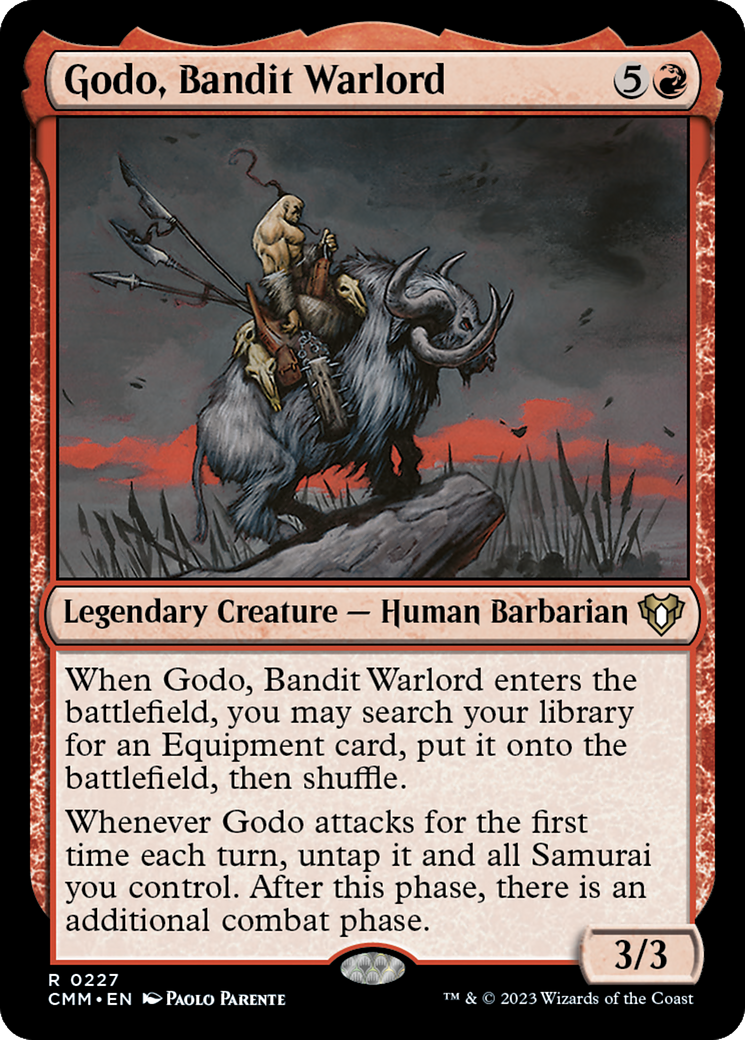 Godo, Bandit Warlord (CMM-227) - Commander Masters - Premium MTG Single from Wizards of the Coast - Just $0.23! Shop now at Game Crave Tournament Store