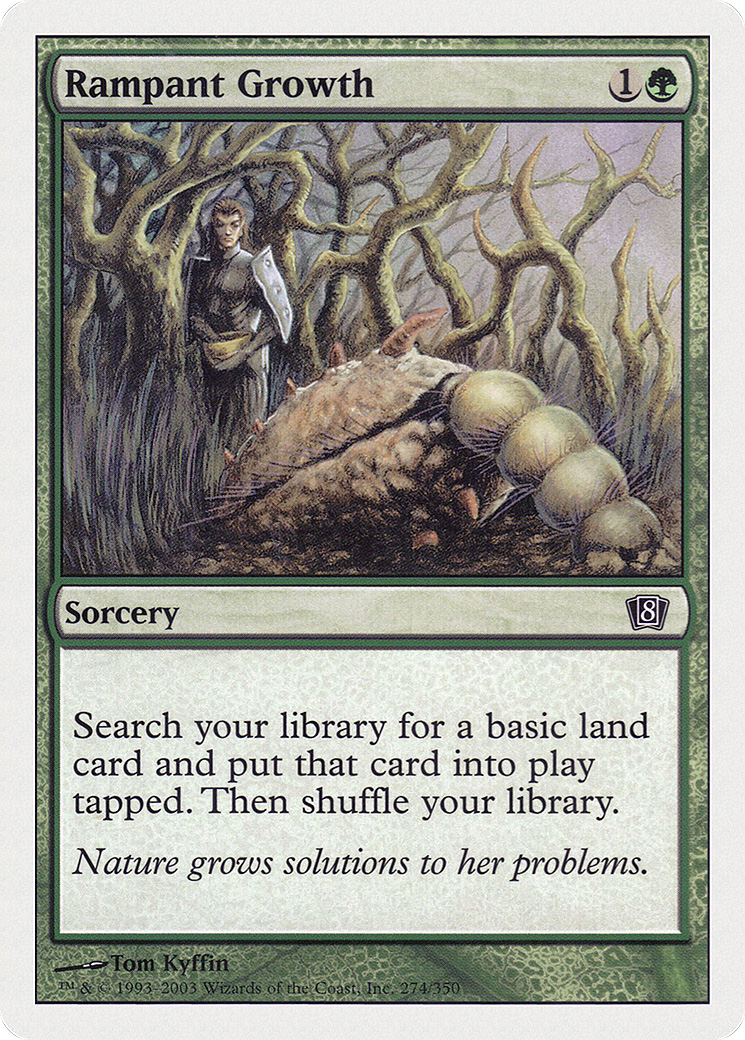 Rampant Growth (8ED-274) - Eighth Edition - Premium MTG Single from Wizards of the Coast - Just $0.28! Shop now at Game Crave Tournament Store