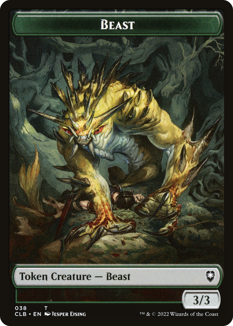 Beast (TCLB-038) - Battle for Baldur's Gate Tokens - Premium MTG Single from Wizards of the Coast - Just $0! Shop now at Game Crave Tournament Store