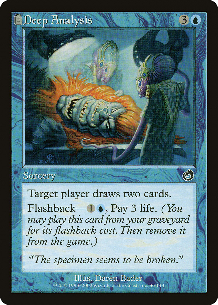 Deep Analysis (TOR-036) - Torment: (tombstone) Foil - Premium MTG Single from Wizards of the Coast - Just $27.18! Shop now at Game Crave Tournament Store