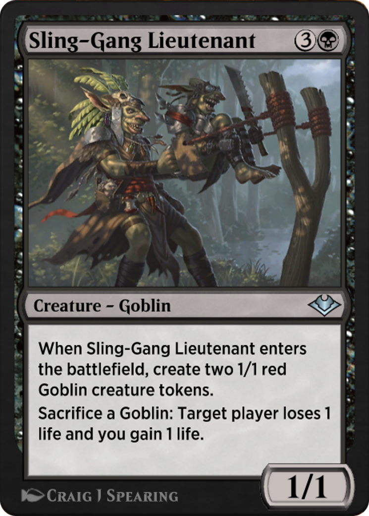 Sling-Gang Lieutenant (J21-386) - Jumpstart: Historic Horizons - Premium MTG Single from Wizards of the Coast - Just $0! Shop now at Game Crave Tournament Store