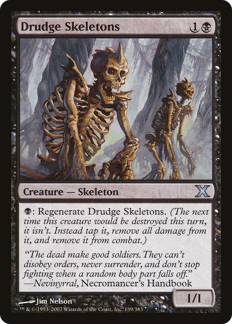 Drudge Skeletons (10E-139) - Tenth Edition - Premium MTG Single from Wizards of the Coast - Just $0.18! Shop now at Game Crave Tournament Store