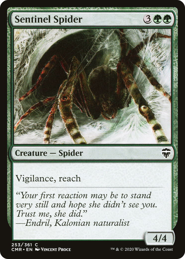 Sentinel Spider (CMR-253) - Commander Legends Foil - Premium MTG Single from Wizards of the Coast - Just $0.08! Shop now at Game Crave Tournament Store