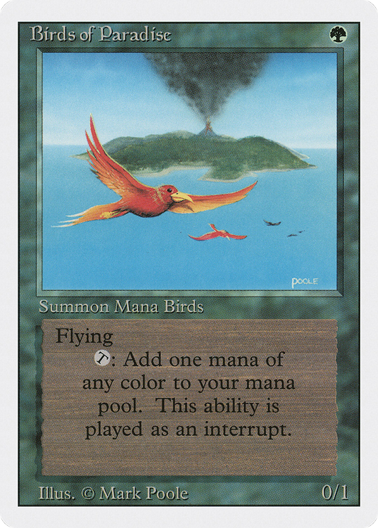 Birds of Paradise (3ED-187) - Revised Edition - Premium MTG Single from Wizards of the Coast - Just $5.74! Shop now at Game Crave Tournament Store