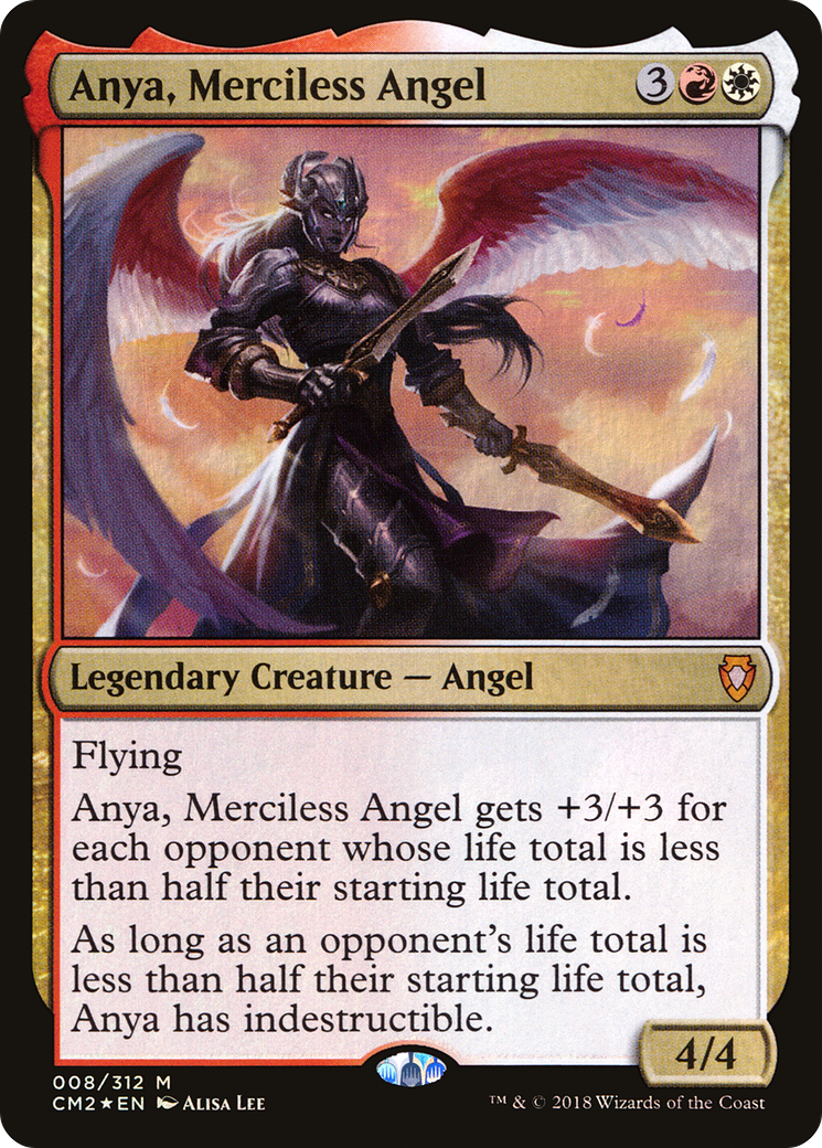 Anya, Merciless Angel (CM2-008) - Commander Anthology Volume II Foil - Premium MTG Single from Wizards of the Coast - Just $0.50! Shop now at Game Crave Tournament Store