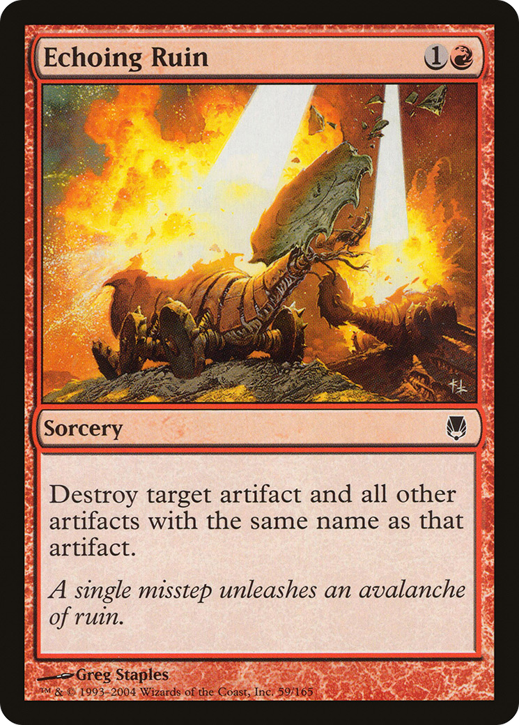 Echoing Ruin (DST-059) - Darksteel Foil - Premium MTG Single from Wizards of the Coast - Just $0.22! Shop now at Game Crave Tournament Store