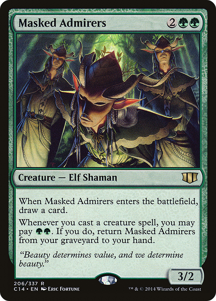 Masked Admirers (C14-206) - Commander 2014 - Premium MTG Single from Wizards of the Coast - Just $0.25! Shop now at Game Crave Tournament Store