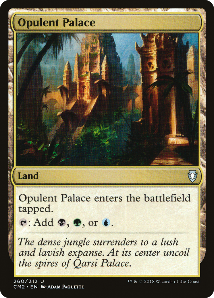 Opulent Palace (CM2-260) - Commander Anthology Volume II - Premium MTG Single from Wizards of the Coast - Just $0.19! Shop now at Game Crave Tournament Store