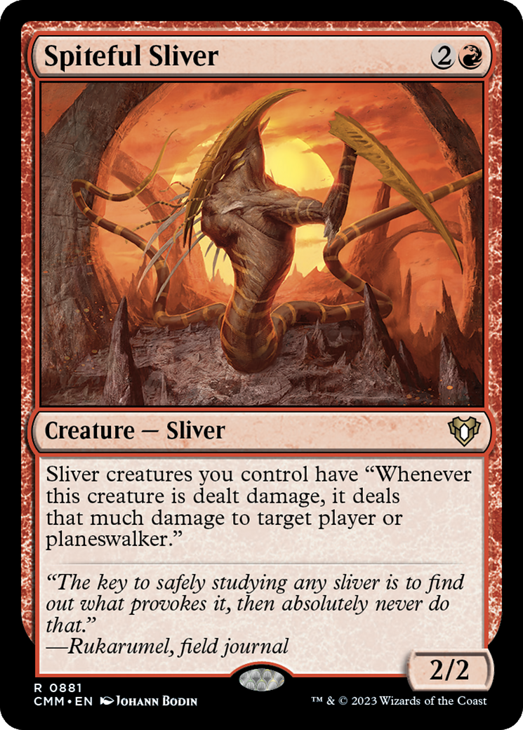 Spiteful Sliver (CMM-881) - Commander Masters - Premium MTG Single from Wizards of the Coast - Just $0.12! Shop now at Game Crave Tournament Store