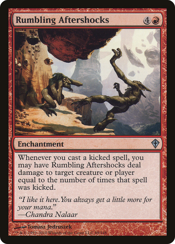 Rumbling Aftershocks (WWK-089) - Worldwake - Premium MTG Single from Wizards of the Coast - Just $0.25! Shop now at Game Crave Tournament Store