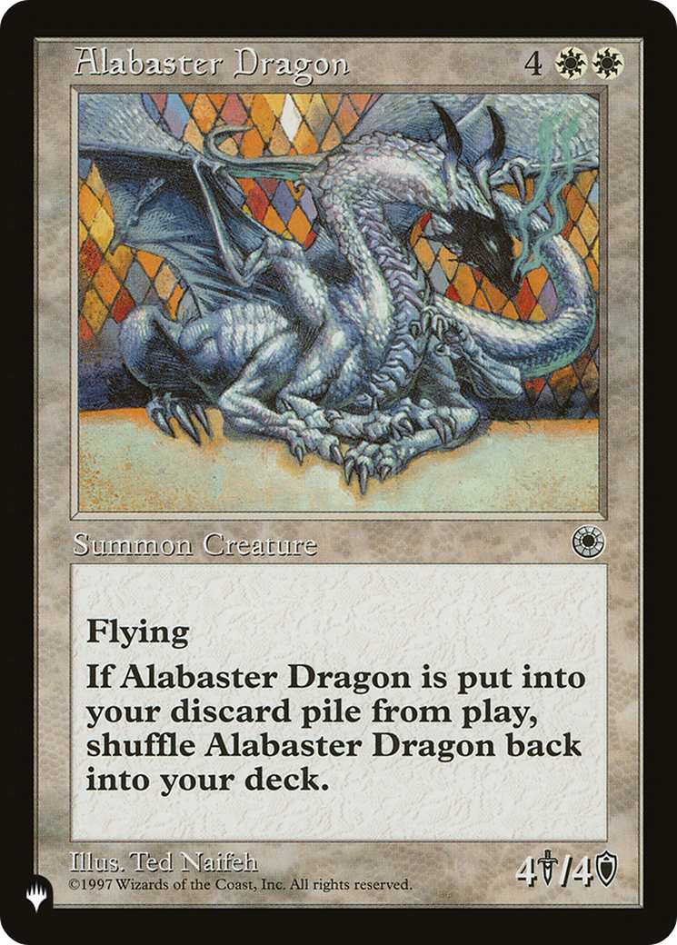 Alabaster Dragon (PLIST-742) - The List - Premium MTG Single from Wizards of the Coast - Just $0.08! Shop now at Game Crave Tournament Store