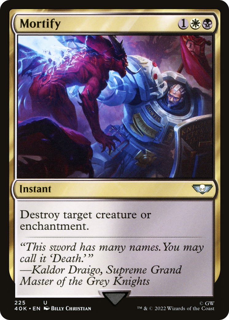 Mortify (40K-225) - Warhammer 40,000 Commander - Premium MTG Single from Wizards of the Coast - Just $0.08! Shop now at Game Crave Tournament Store