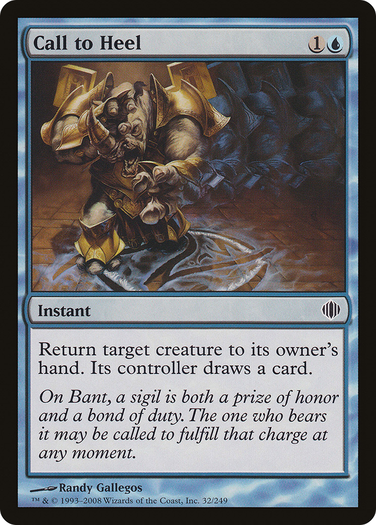 Call to Heel (ALA-032) - Shards of Alara - Premium MTG Single from Wizards of the Coast - Just $0.08! Shop now at Game Crave Tournament Store