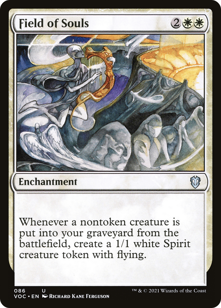 Field of Souls (VOC-086) - Crimson Vow Commander - Premium MTG Single from Wizards of the Coast - Just $0.25! Shop now at Game Crave Tournament Store