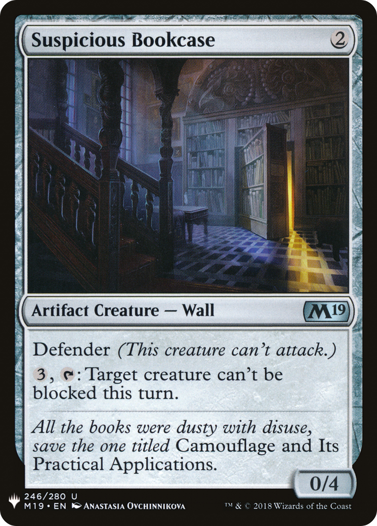 Suspicious Bookcase (MB1-1637) - Mystery Booster - Premium MTG Single from Wizards of the Coast - Just $0.08! Shop now at Game Crave Tournament Store