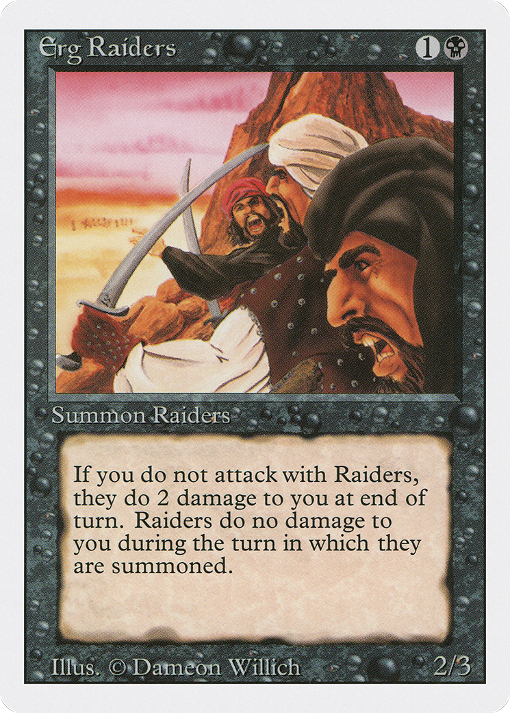 Erg Raiders (3ED-109) - Revised Edition - Premium MTG Single from Wizards of the Coast - Just $0.08! Shop now at Game Crave Tournament Store