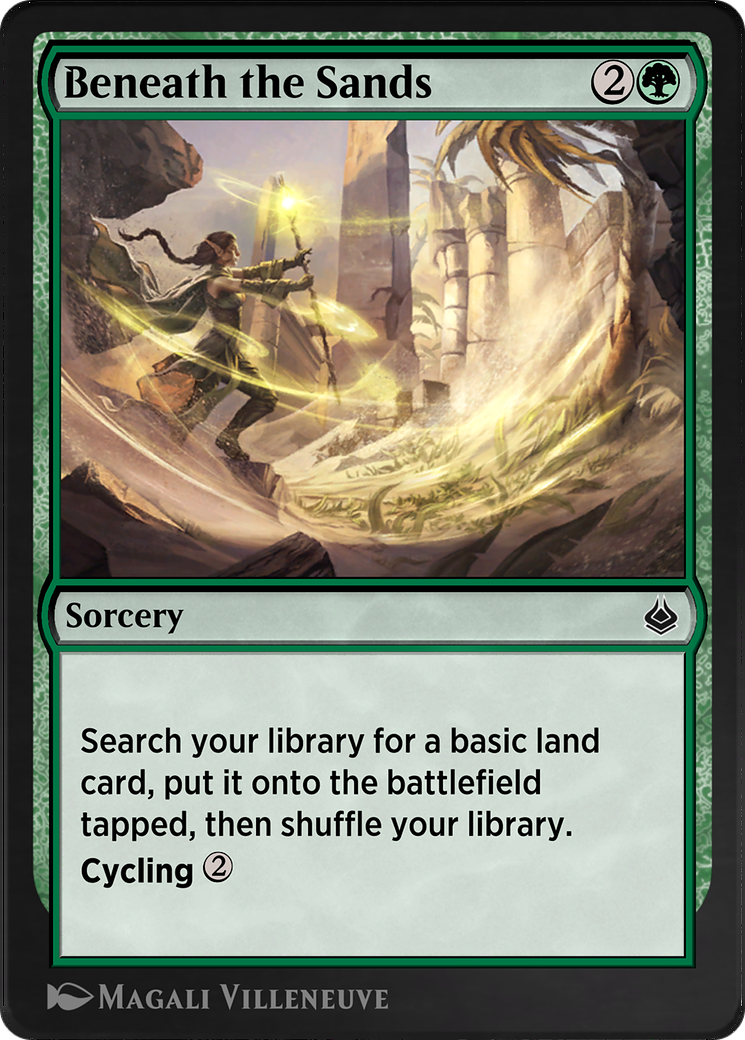 Beneath the Sands (AKR-182) - Amonkhet Remastered - Premium MTG Single from Wizards of the Coast - Just $0! Shop now at Game Crave Tournament Store
