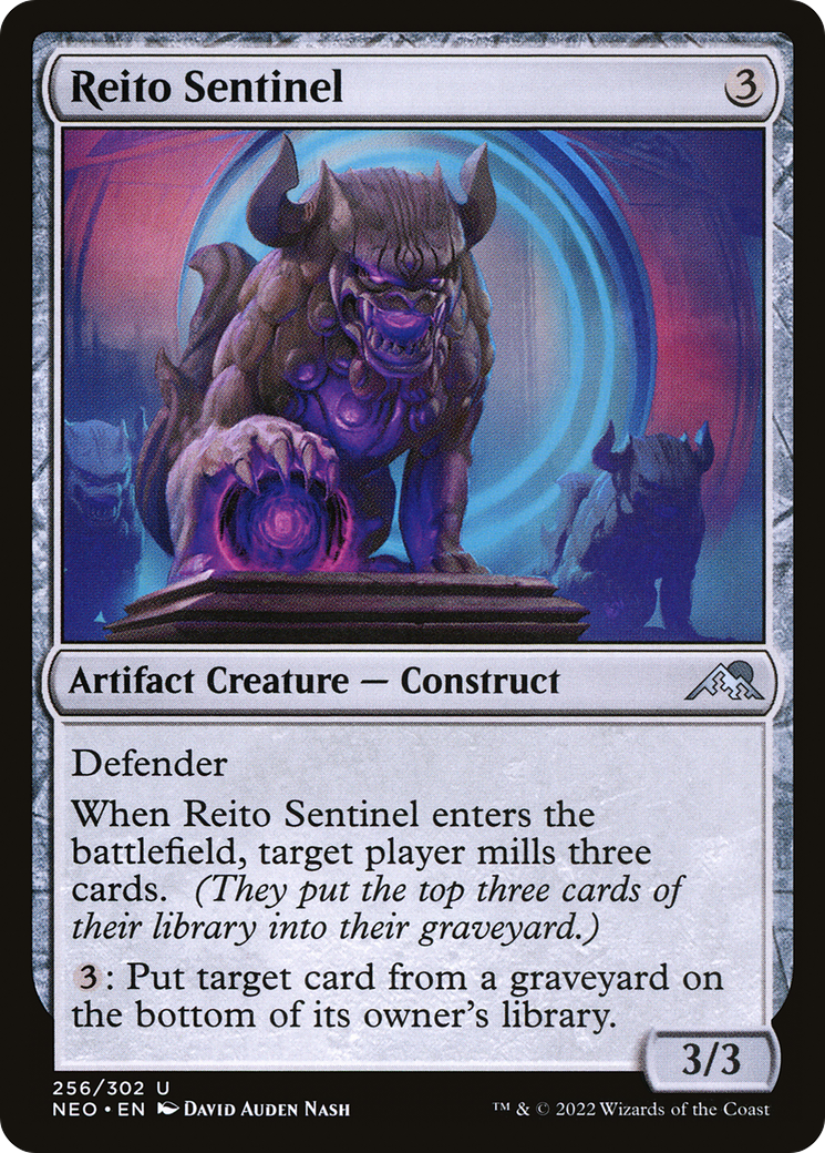 Reito Sentinel (NEO-256) - Kamigawa: Neon Dynasty - Premium MTG Single from Wizards of the Coast - Just $0.08! Shop now at Game Crave Tournament Store