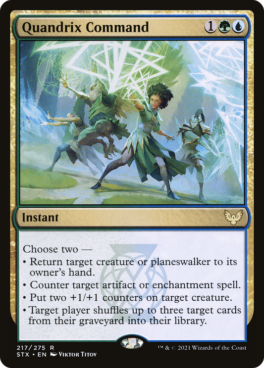 Quandrix Command (STX-217) - Strixhaven: School of Mages Foil - Premium MTG Single from Wizards of the Coast - Just $0.08! Shop now at Game Crave Tournament Store