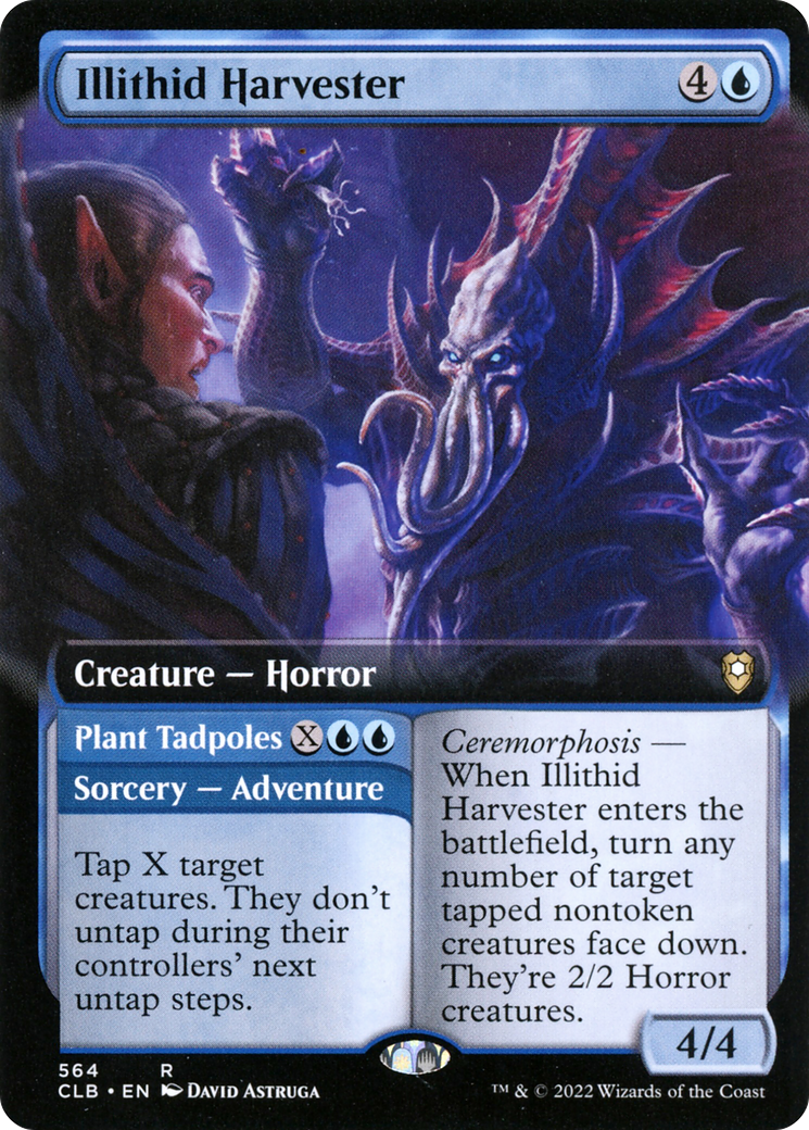 Illithid Harvester // Plant Tadpoles (CLB-564) - Commander Legends: Battle for Baldur's Gate: (Extended Art) Foil - Premium MTG Single from Wizards of the Coast - Just $0.08! Shop now at Game Crave Tournament Store