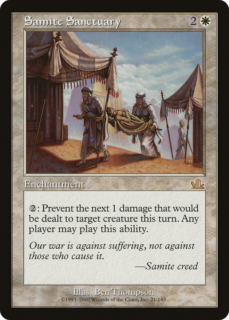 Samite Sanctuary (PCY-021) - Prophecy Foil - Premium MTG Single from Wizards of the Coast - Just $1.16! Shop now at Game Crave Tournament Store
