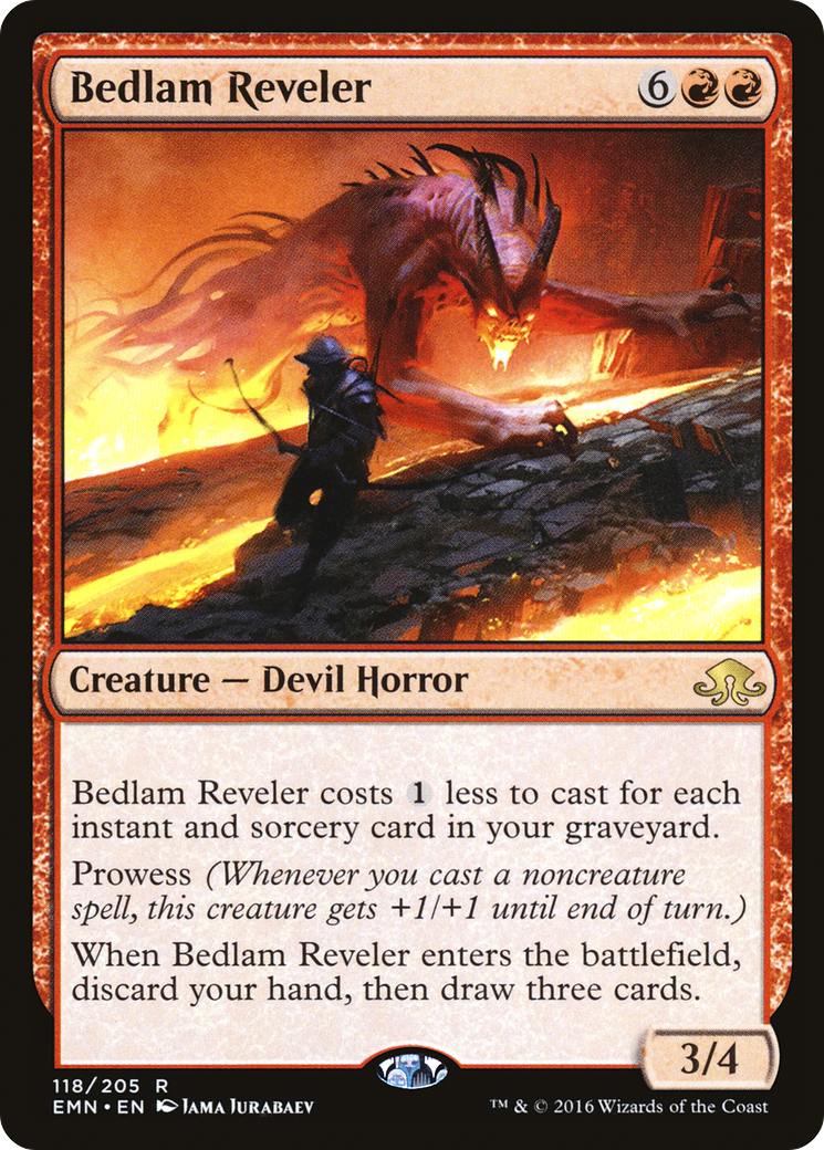 Bedlam Reveler (EMN-118) - Eldritch Moon - Premium MTG Single from Wizards of the Coast - Just $0.08! Shop now at Game Crave Tournament Store