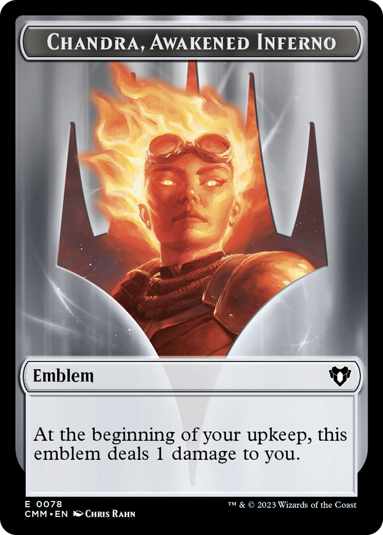 Chandra, Awakened Inferno Emblem (TCMM-078) - Commander Masters Tokens - Premium MTG Single from Wizards of the Coast - Just $0! Shop now at Game Crave Tournament Store