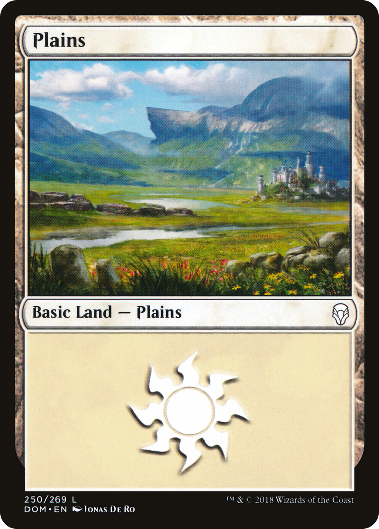 Plains (DOM-250) - Dominaria - Premium MTG Single from Wizards of the Coast - Just $0.08! Shop now at Game Crave Tournament Store