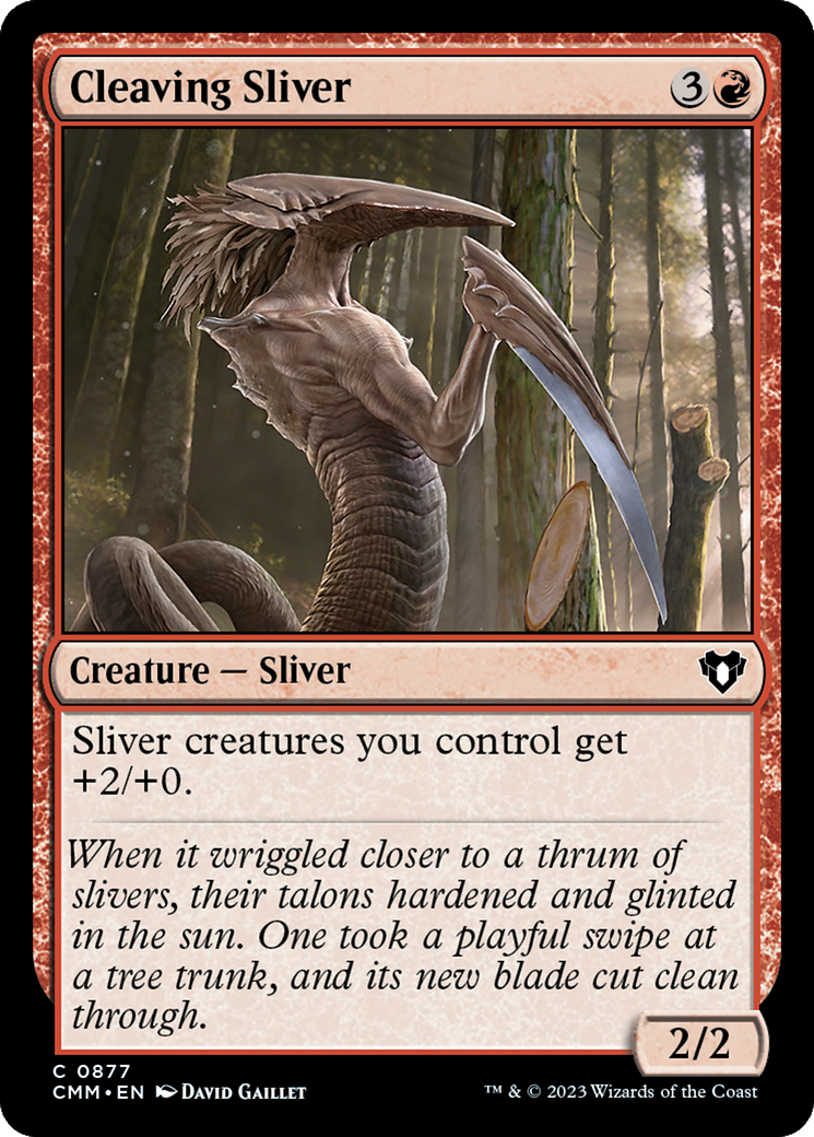 Cleaving Sliver (CMM-877) - Commander Masters - Premium MTG Single from Wizards of the Coast - Just $0.08! Shop now at Game Crave Tournament Store