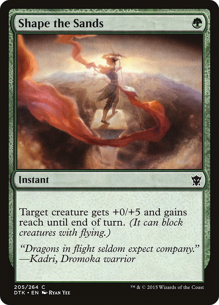 Shape the Sands (DTK-205) - Dragons of Tarkir Foil - Premium MTG Single from Wizards of the Coast - Just $0.08! Shop now at Game Crave Tournament Store