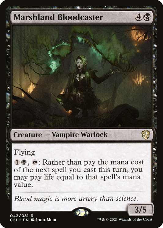 Marshland Bloodcaster (C21-043) - Commander 2021 - Premium MTG Single from Wizards of the Coast - Just $0.08! Shop now at Game Crave Tournament Store