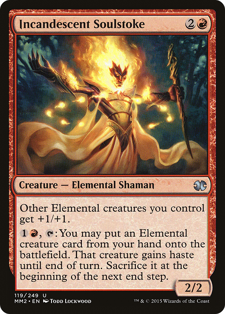 Incandescent Soulstoke (MM2-119) - Modern Masters 2015 - Premium MTG Single from Wizards of the Coast - Just $0.10! Shop now at Game Crave Tournament Store