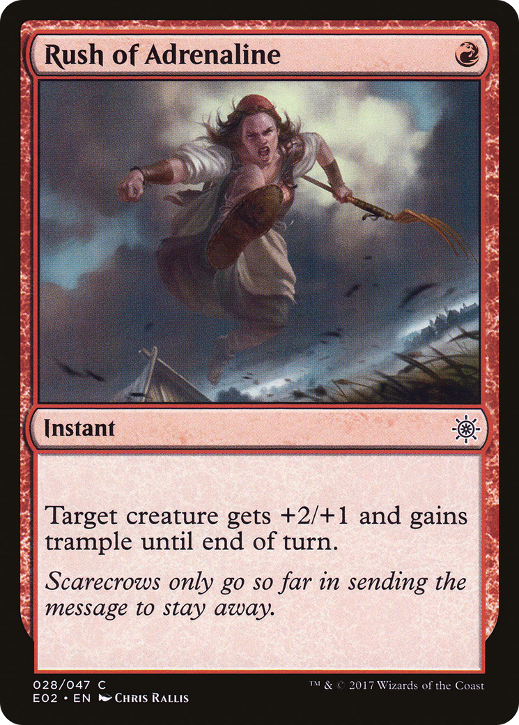 Rush of Adrenaline (E02-028) - Explorers of Ixalan - Premium MTG Single from Wizards of the Coast - Just $0.08! Shop now at Game Crave Tournament Store