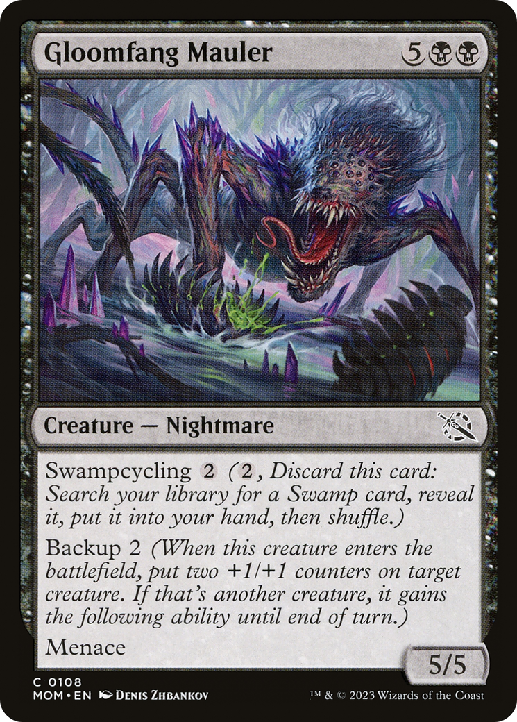 Gloomfang Mauler (MOM-108) - March of the Machine - Premium MTG Single from Wizards of the Coast - Just $0.08! Shop now at Game Crave Tournament Store