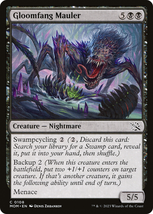 Gloomfang Mauler (MOM-108) - March of the Machine Foil - Premium MTG Single from Wizards of the Coast - Just $0.08! Shop now at Game Crave Tournament Store